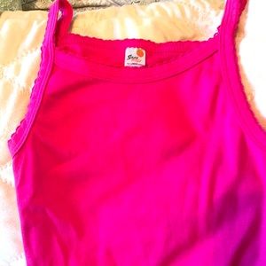 Pink tank onsie w/2 buttons for easy on & off. NWOT never washed or worn. 💕 *1
